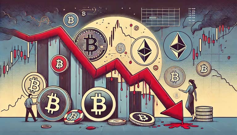 krize krypto bitcoin graf dalle
