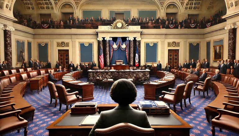 senát usa zasedací místnost parlament dalle