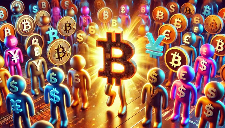 bitcoin, dav, měny