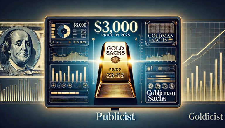 goldman sachs, zlato, 3000, dolar