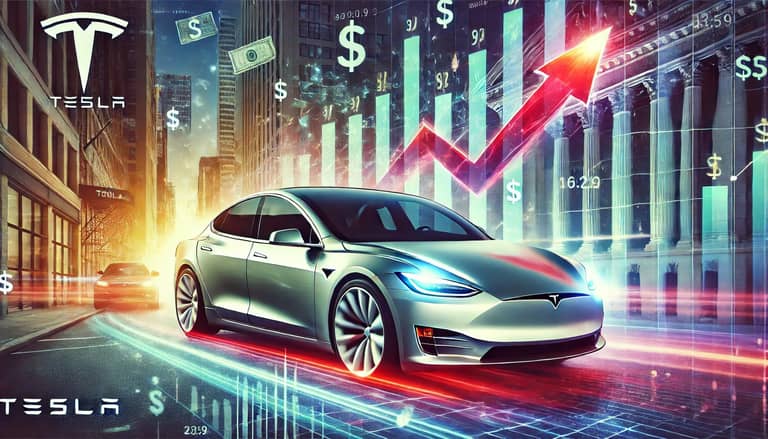 tesla akcie dalle
