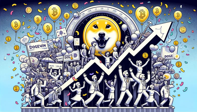Dogecoin roste (DALL)