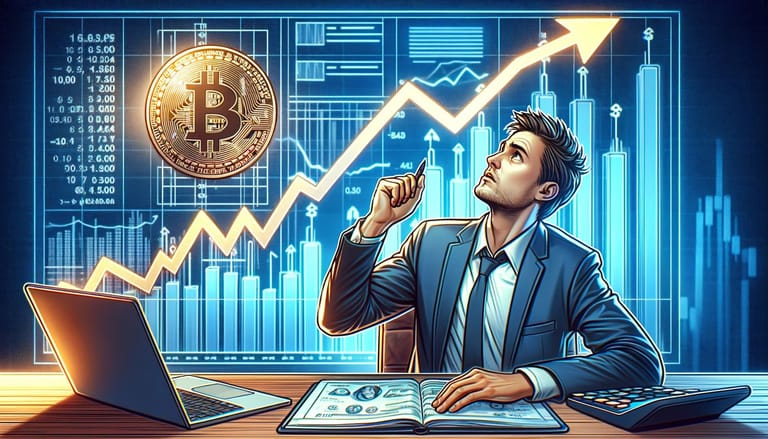investor graf bitcoinu