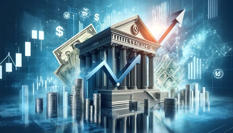 banka akcie dolary graf dalle