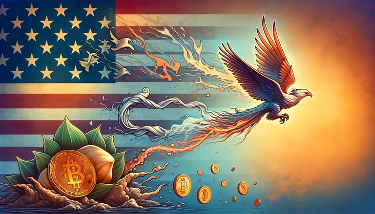 bitcoin wasabi phoenix fenix ptak usa vlajka dalle