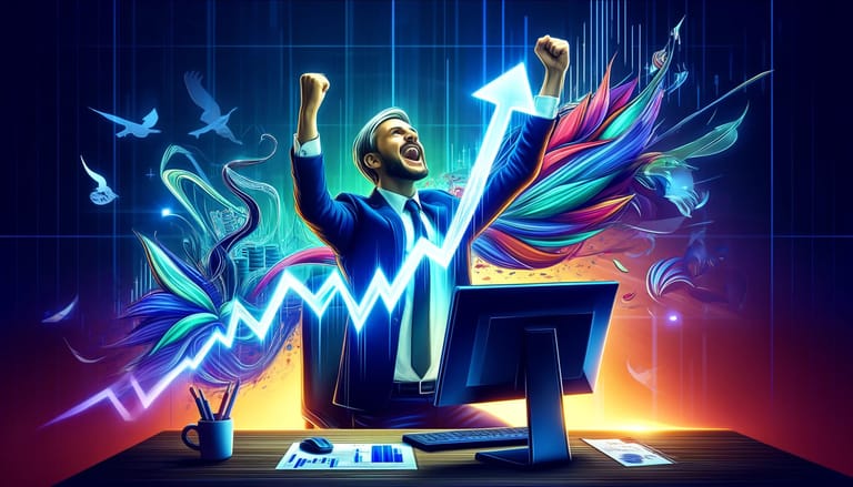 trader počítač radost