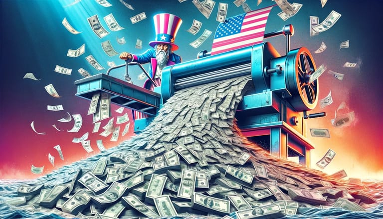 USA tiskne hotovost