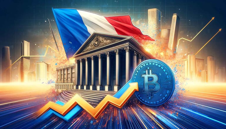 bnp banka francie vlajka bitcoin dalle