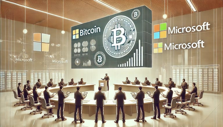 microsoft bitcoin akcie