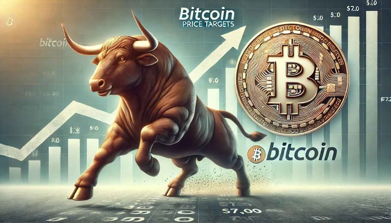býk, mince, bitcoin, rostoucí graf