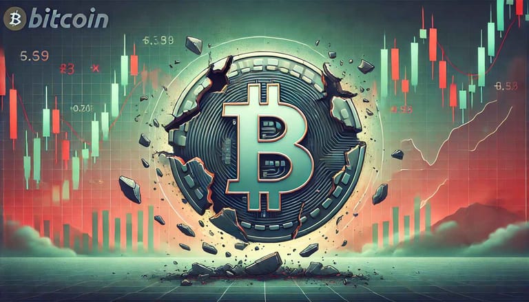 Bitcoin, prolomení, korekce
