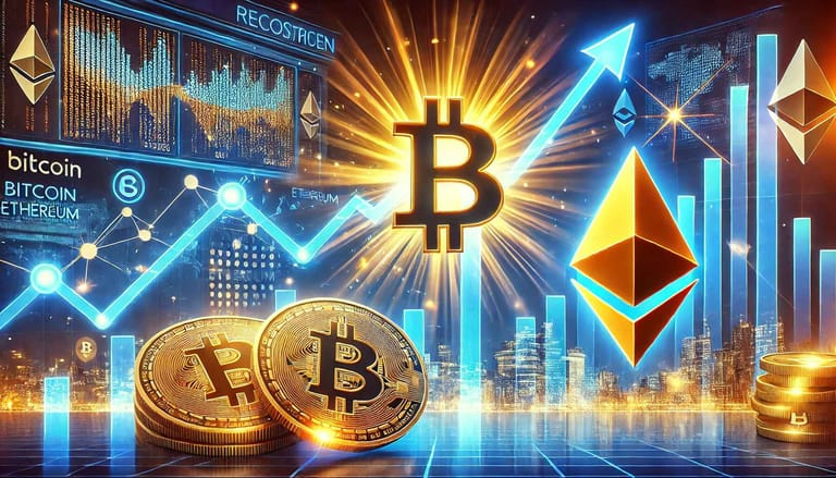 bitcoin, ethereum, růst, volatilita