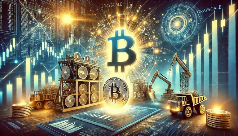 bitcoin, grayscale, těžaři