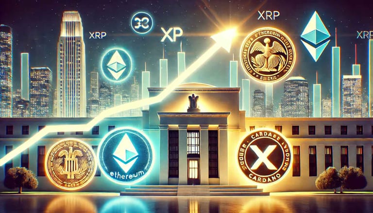 altcoiny, eth, xrp, sol, růst, fed