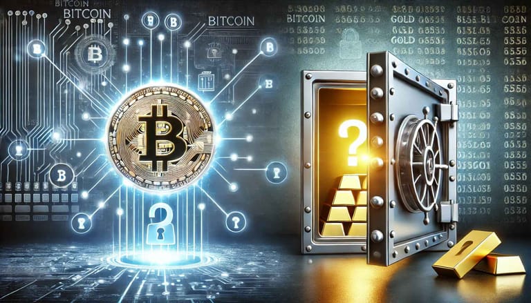 bitcoin, zlato, rezerva