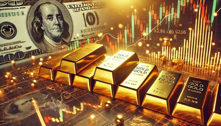 zlato, dolar, usd