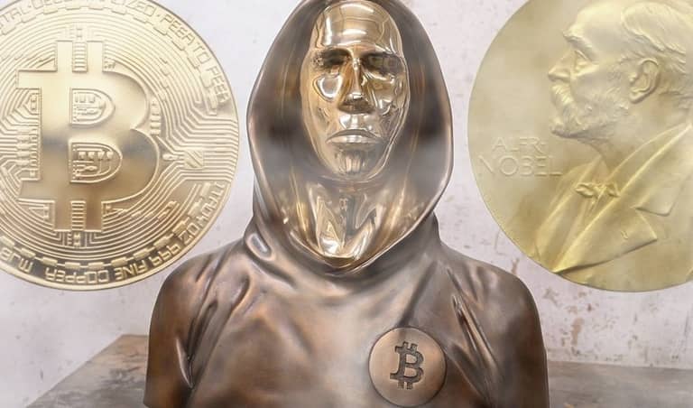 nobel nakamoto bitcoin cena