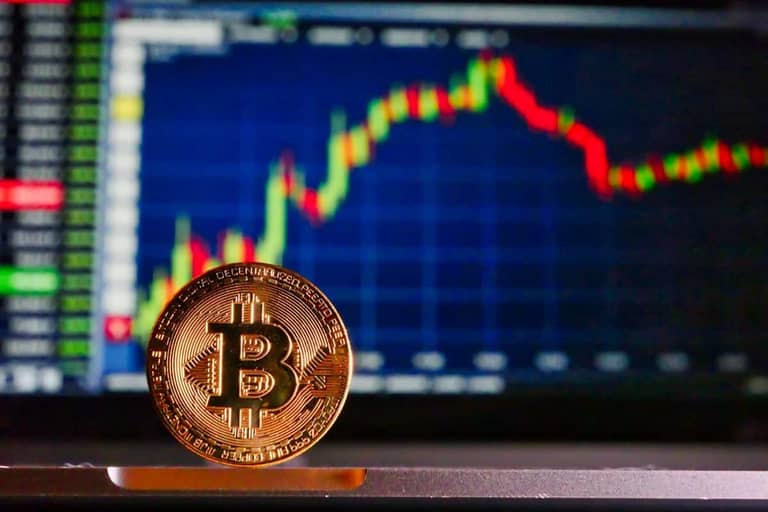 mince, Bitcoin, graf