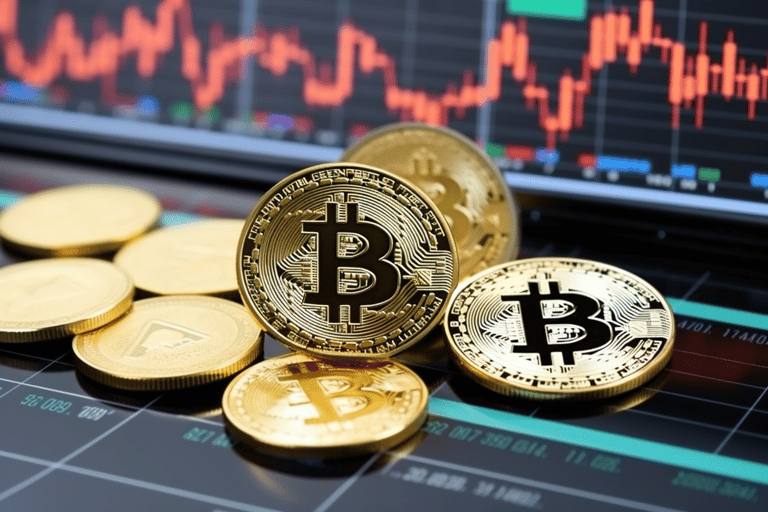 bitcoin nasdaq graf trading červená burza počítač