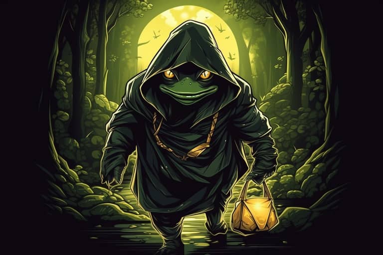 pepe scam rug pull meme coin frog krádež podezření