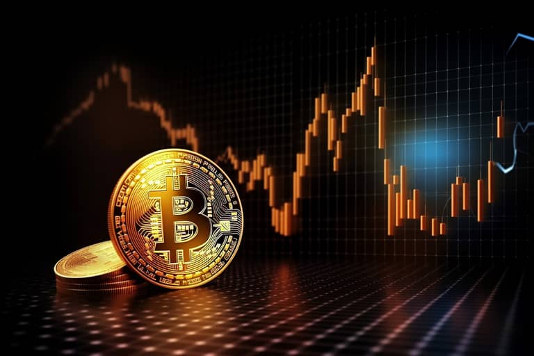 bitcoin graf obchodování