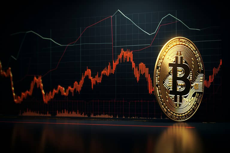 bitcoin graf obchodování trading