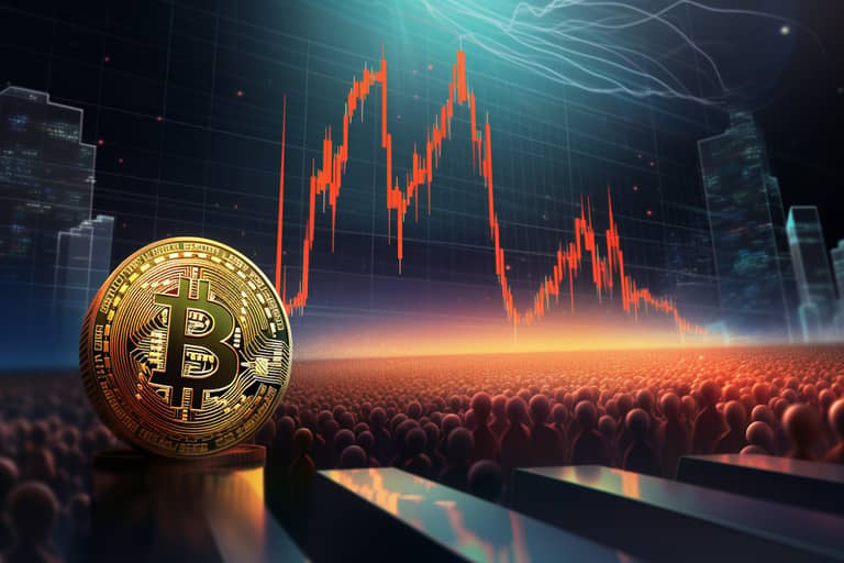 bitcoin graf obchodování trading