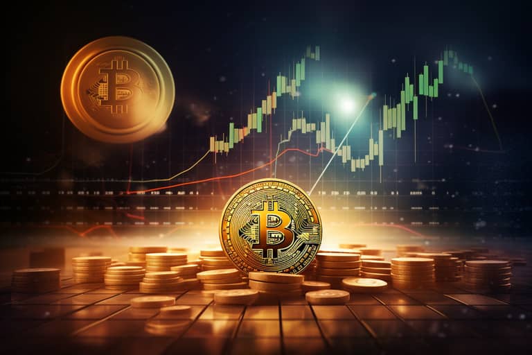 bitcoin graf obchodování trading