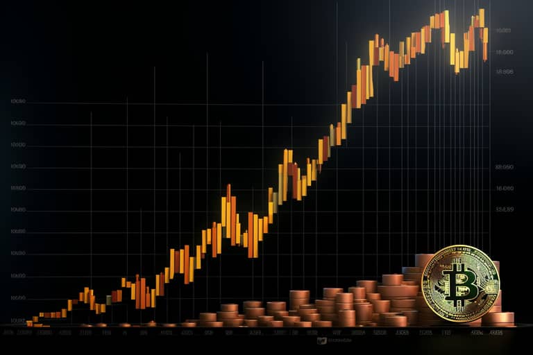 bitcoin graf obchodování trading