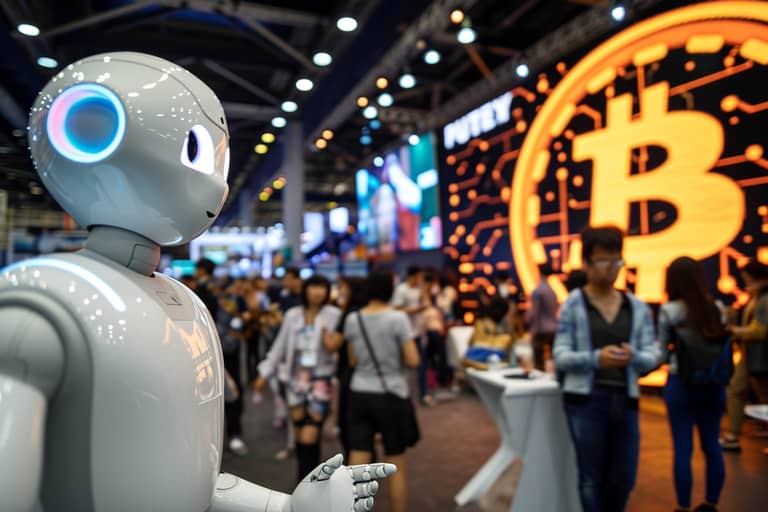 bitcoin ai umělá inteligence výstava lidi