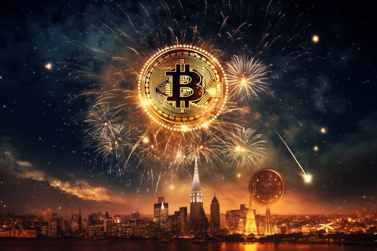 bitcoin kurz cena graf rok konec ohňostroj