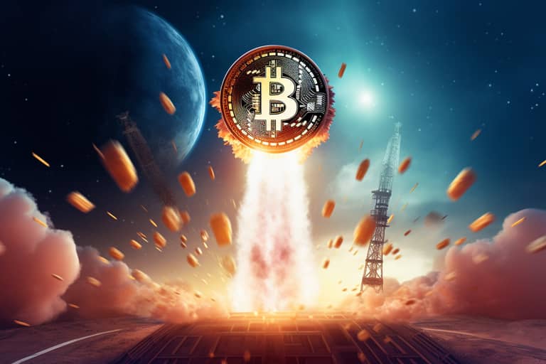 bitcoin raketa start kurz cena historie