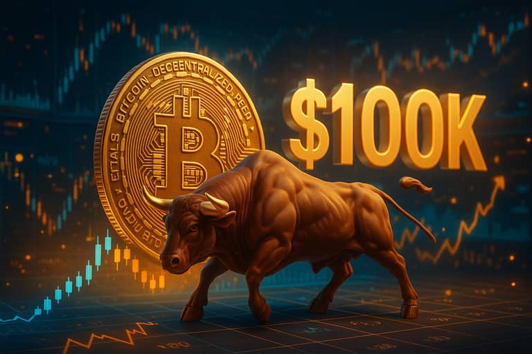bitcoin. býci, 100K