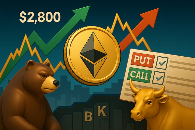 medved, byk, opce, eth, ethereum
