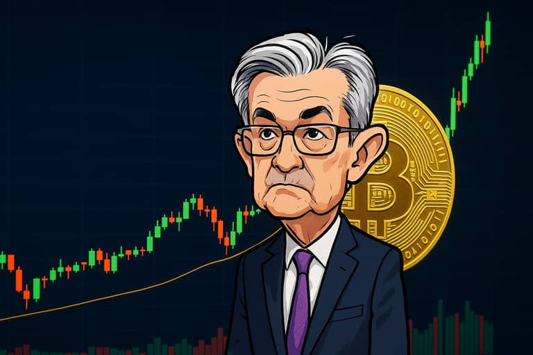 bitcoin graf Jerome powell