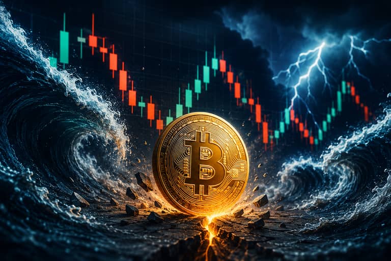 Bitcoin v bouři trhu