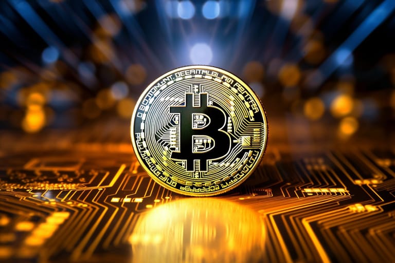 bitcoin token mince zlatá elektronika tištěný spoj