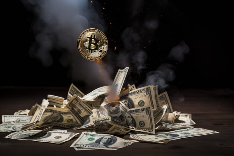 bitcoin dolar růst kurz cena oheň deriváty
