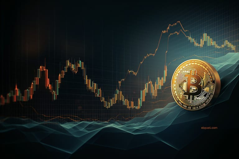 bitcoin graf obchodování trading