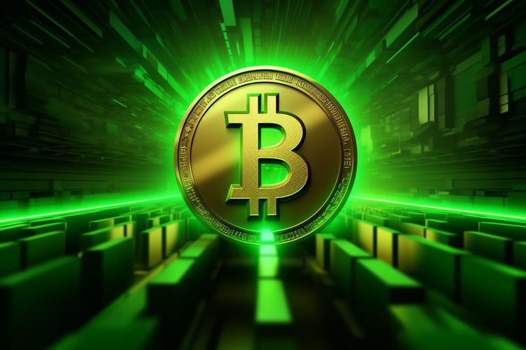 bitcoin logo btc zelená etf cena investice