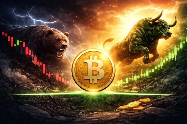 Bitcoin medvědí a býčí trh