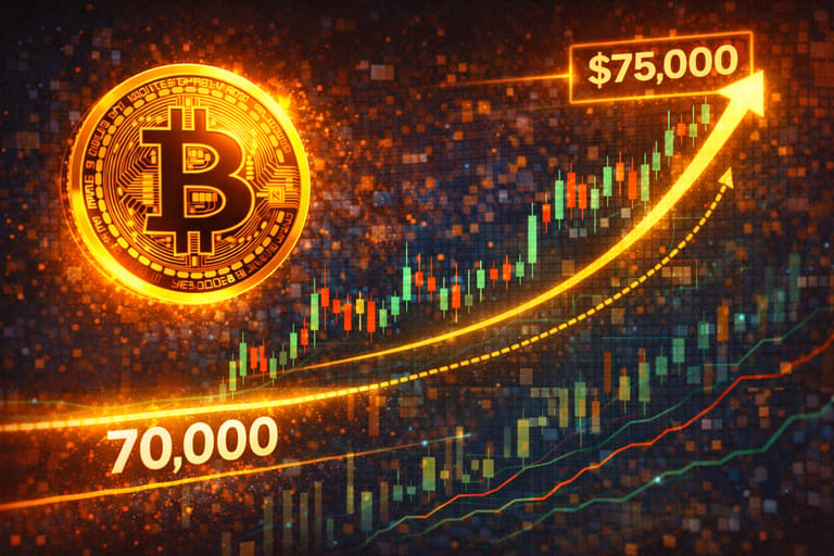 BTC s podporou 70 000 USD