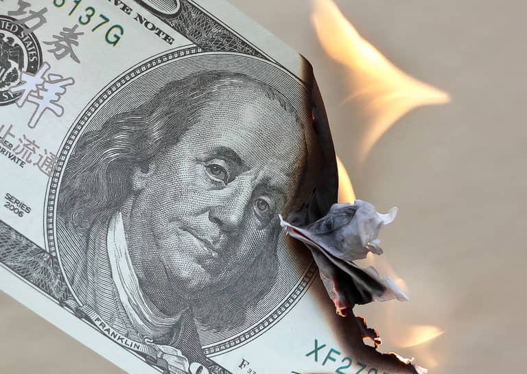 dolar, zkázu, analytici válka čína blockchain fondy