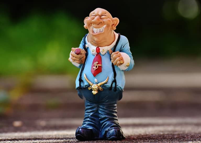 penize chamtivost greed postava clovek novogratz