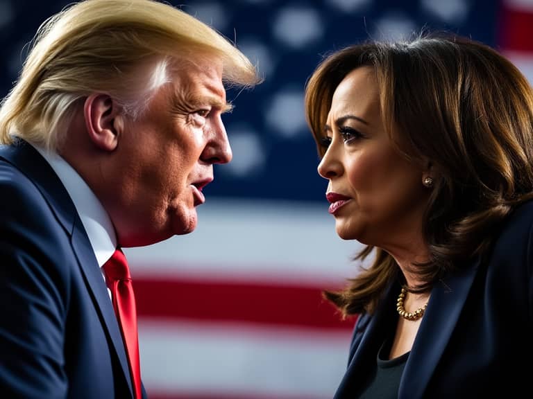 donald trump a kamala harissová