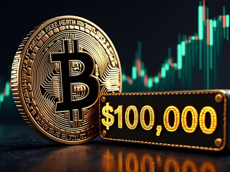 bitcoin btc 100 000 USD AI