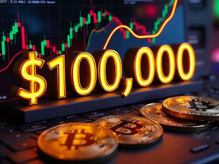bitcoin btc 100 000 USD AI