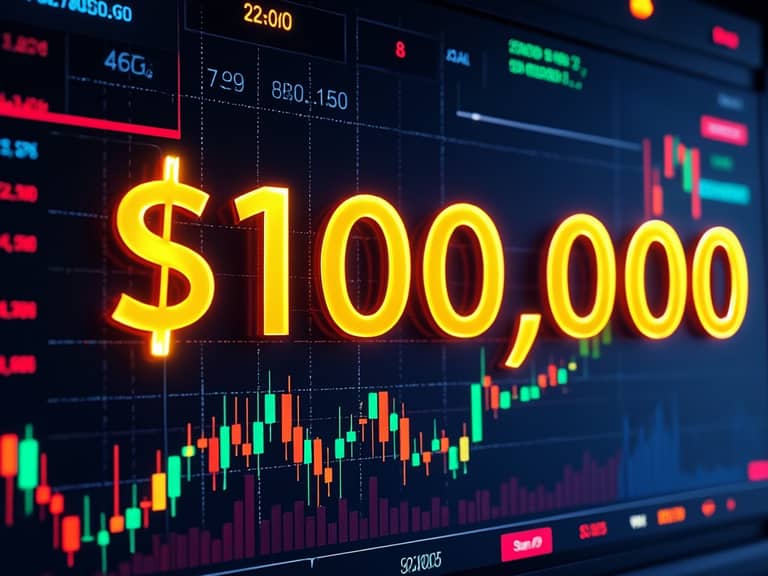 bitcoin btc 100 000 USD AI