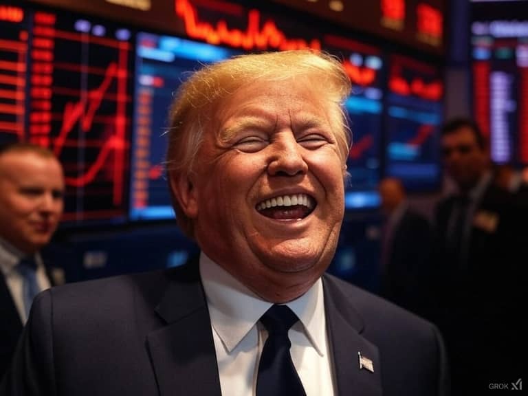trump akcie grok