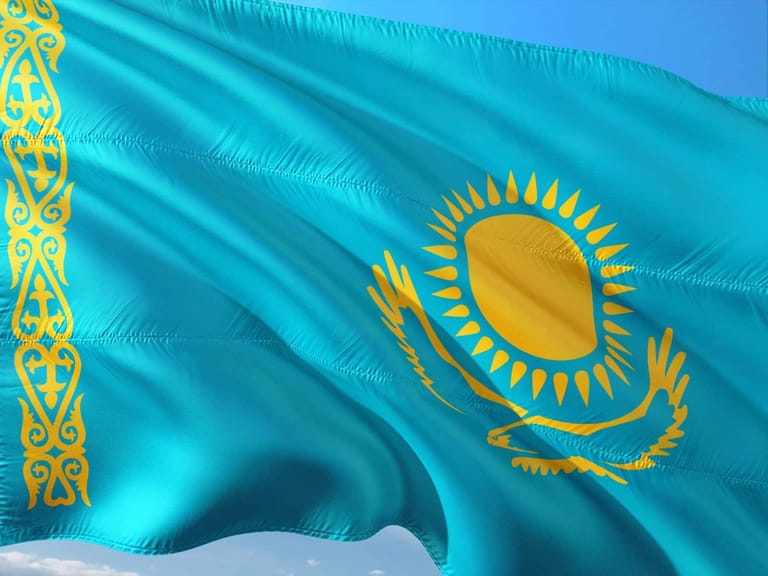 vlajka, Kazachstán kazachstánských podniků kryptoměnových